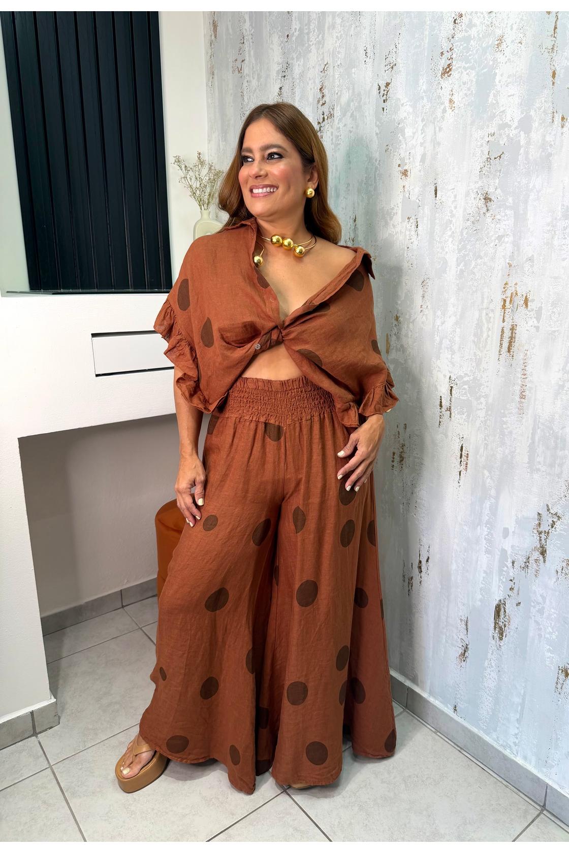 Polka Dot Wide Leg Set